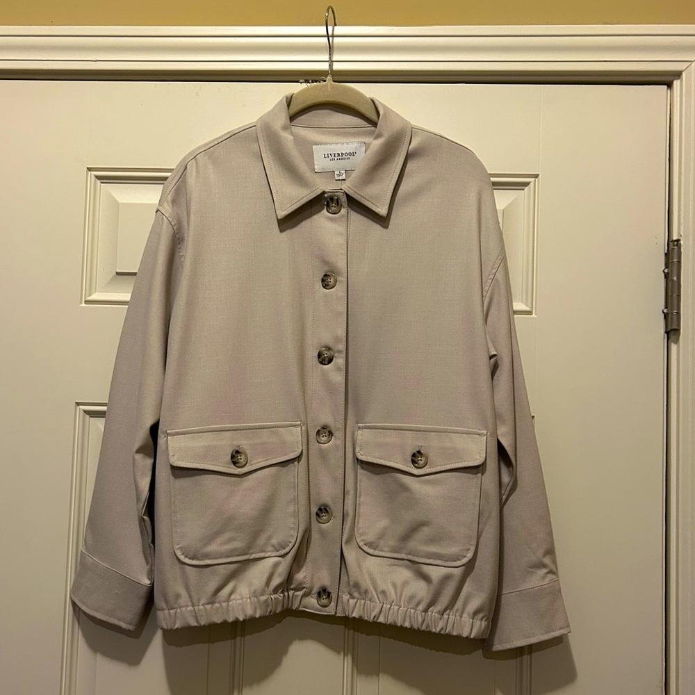 NWT Liverpool Kenya Gathered Waist Utility Jacket